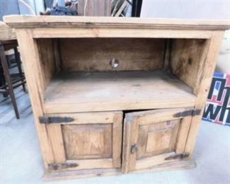 Mexican Style Cabinet w/Shelf & Drawers