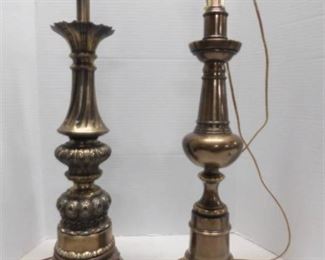 Brass Table Lamps (2)
