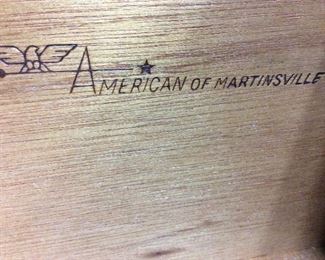 AMERICAN OF MARTINSVILLE OAK BEDROOM SUITE, QUEEN