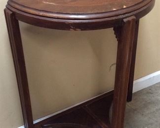 VTG. DEMILUNE/HALF MOON TABLE