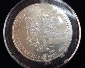 1998 SILVER AMERICAN EAGLE DOLLAR, 1 OUNCE