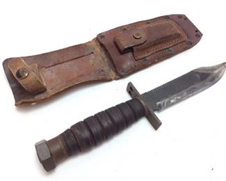 VTG. CAMILLUS USAF PILOT SURVIVAL BUCK KNIFE MOD 3/1984