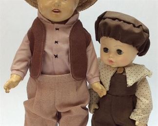VINTAGE DOLL PAIR