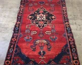 VTG. HAND-SPUN PERSIAN RUG, 7’2’’ BY 3’9