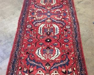 VTG. HAND-SPUN PERSIAN HALL RUNNER,