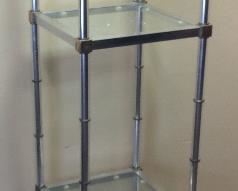 4-TIER GLASS ORGANIZING SHELF