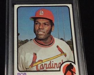 1973 TOPPS BOB GIBSON EMC GRADING EX 5