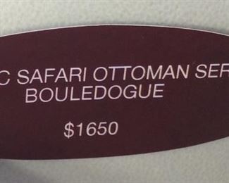 JOSHUA STEINBERG CLASSIC SAFARI OTTOMAN BULLDOG