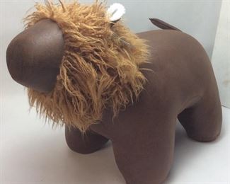 JOSHUA STEINBERG CLASSIC SAFARI OTTOMAN  LION