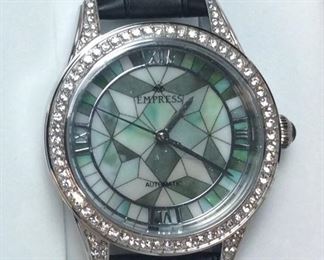 EMPRESS AUGUSTA AUTOMATIC MOSAIC MOTHER-OF PEARL WATCH DIAL, NEW