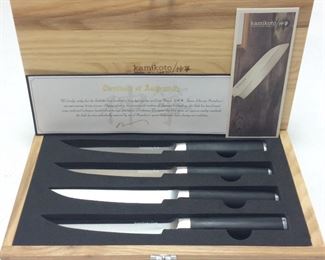 KAMIKOTO STEAK KNIFE SET, NEW