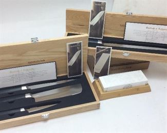 KAMIKOTO KANPEKI KNIFE SET, YANAGIBA KNIFE SET WHETSTONE