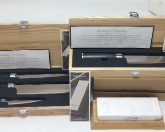 KAMIKOTO KANPEKI KNIFE SET, SANTOKU KNIFE  & WHETSTONE