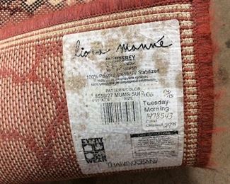 MONTEREY MUMS AREA RUG, 4’11’’ by 7’6’’