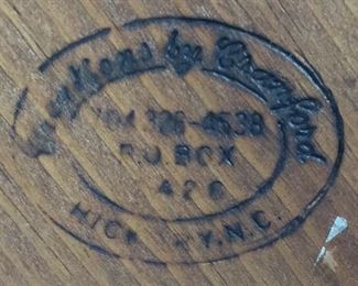SIGNED CRANFORD HICKORY NC CARVED WOOD D