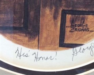 (2) SIGNED GEORGE CRIONAS CLOWN JUDICIAL CLOWNS