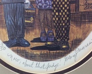 (2) SIGNED GEORGE CRIONAS CLOWN JUDICIAL CLOWNS