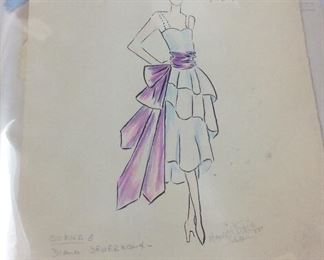 (5) COSTUME SKETCHES BY HARRY PHILIPS FROM 1949 NYC PRODUCTION ''CALL ME WHATE'ER YOU WILL'' BY GEORGE GERSHWIN