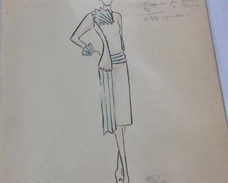 (5) COSTUME SKETCHES BY HARRY PHILIPS FROM 1949 NYC PRODUCTION ''CALL ME WHATE'ER YOU WILL'' BY GEORGE GERSHWIN