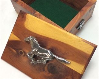  VINTAGE MUSTANG CEDAR BOX