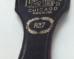 VINTAGE RAZOR STROP & RJR BRASS LEAF