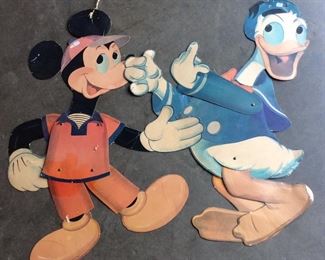 VINTAGE DISNEY CUTOUTS DONALD DUCK, MICKEY MOUSE