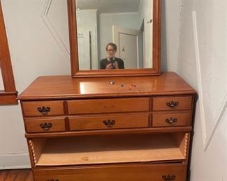 Dresser with broken drawer.  We have all the pieces.