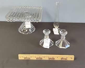 Vintage Fostoria Cake Plate And More