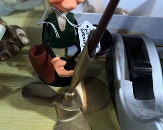 1950s Western German Figurine Troll $50                                    Small propeller (brass?) $25