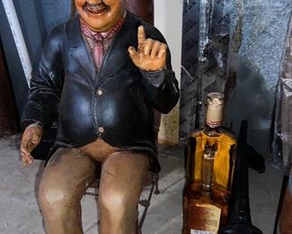 Happy Laurel and Hardy (sans one) chalk ware or resin? $150 obo