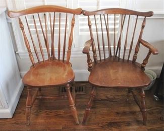 13 - Pair of Antique Chairs 21x19x34
