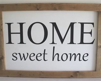 52 - Home Sweet Home Wall Art 38x27
