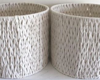 54 - Pair of Woven Baskets 12x15
