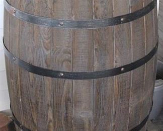 71 - Wood Barrel - 34 x 18
