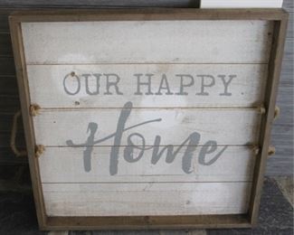 72 - Our Happy Home sign - 24 x 24
