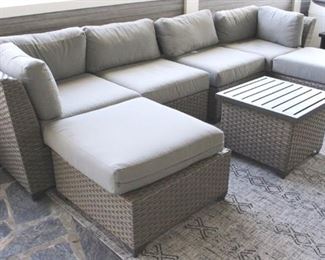76 - Outdoor Sectional Sofa w/ Table

