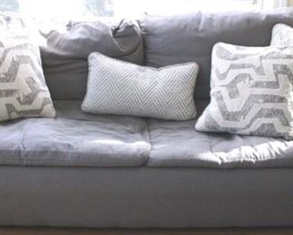 105 - Sofa w/ Throw Pillows - 85 x 36 x 28
