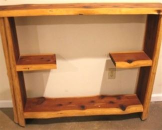 144 - Wood Shelf Stand - 12 x 52 x 41
