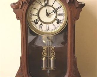 23 - Antique Mantle Clock 21 x 13 x 6
