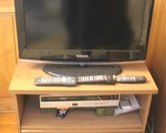 60 - Samsung 26" LCD TV W/ Stand, VCR & Remotes
