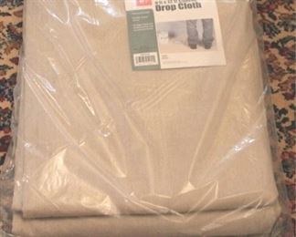 79 - Canvas Drop Cloth - new in package 9 ft x 12 ft
