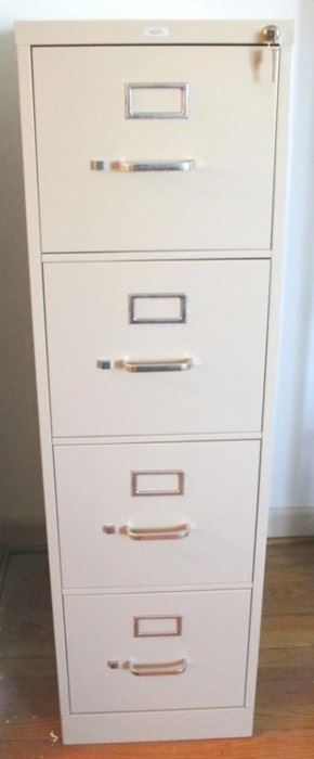 103 - 4-Drawer Metal Filing Cabinet - 15 x 26 x 52
