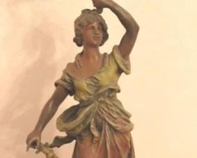 115 - Figural Lamp - 26" tall
