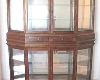 123 - Large Display Case Cabinet 71.5 x 62 x 13
