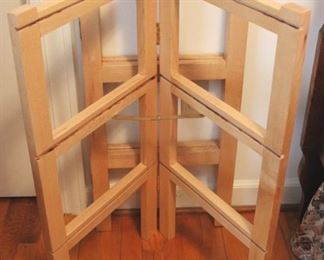 144 - 2 pc Lot of Wood Stands - 32 x 15
