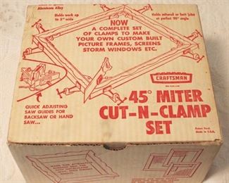 166 - Craftsman 45 Miter Cut-N-Clamp Set w/ box

