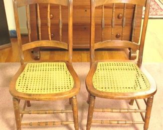 204 - Pair of Chairs - 17 x 16 x 35
