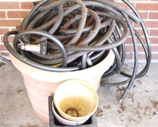 230 - Lot of Assorted Items - hose, planters
