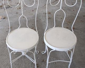 239 - Pair of Metal Chairs - 15 x 15 x 36
