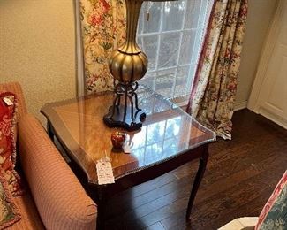 Lamp and French style end table